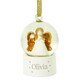 image 5 of Personalised Name Only Angel Glitter Snow Globe Tree Decoration