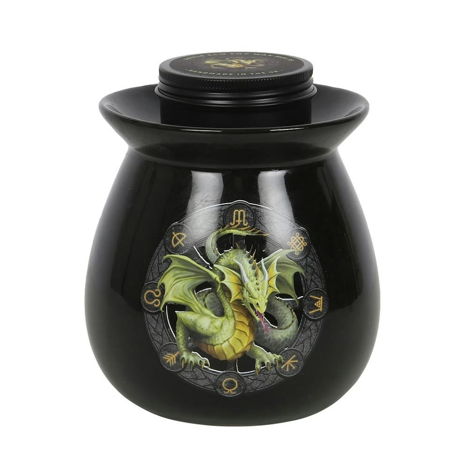 image 1 of Anne Stokes Mabon Wax Melt Burner Set - Black/Green - One Size