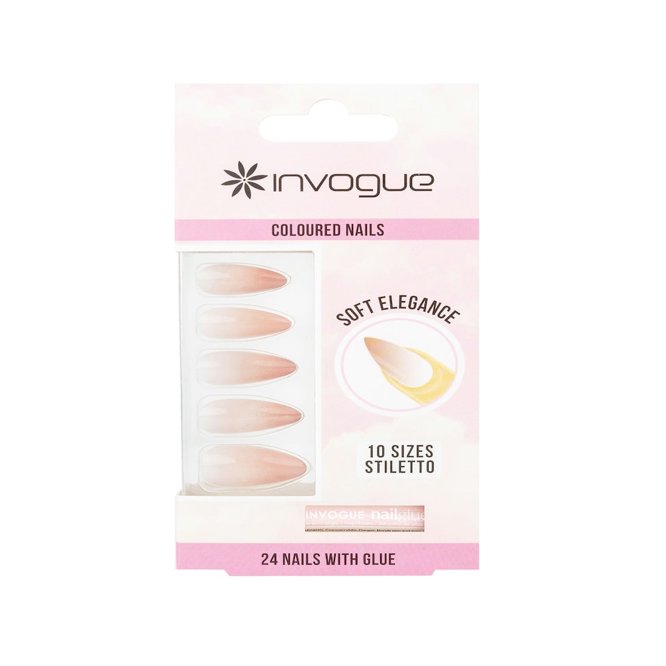 image 1 of Invogue Soft Elegance Stiletto Nails (24 Pieces)