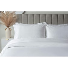 Belledorm Embroidered Detail Egyptian Cotton Pillowcase - White - 75cm x 50cm | White