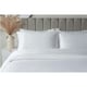 image 1 of Belledorm Embroidered Detail Egyptian Cotton Pillowcase - White - 75cm x 50cm | White