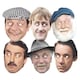 image 1 of Only Fools & Horses Party Cardboard Face Masks - Pack of 6