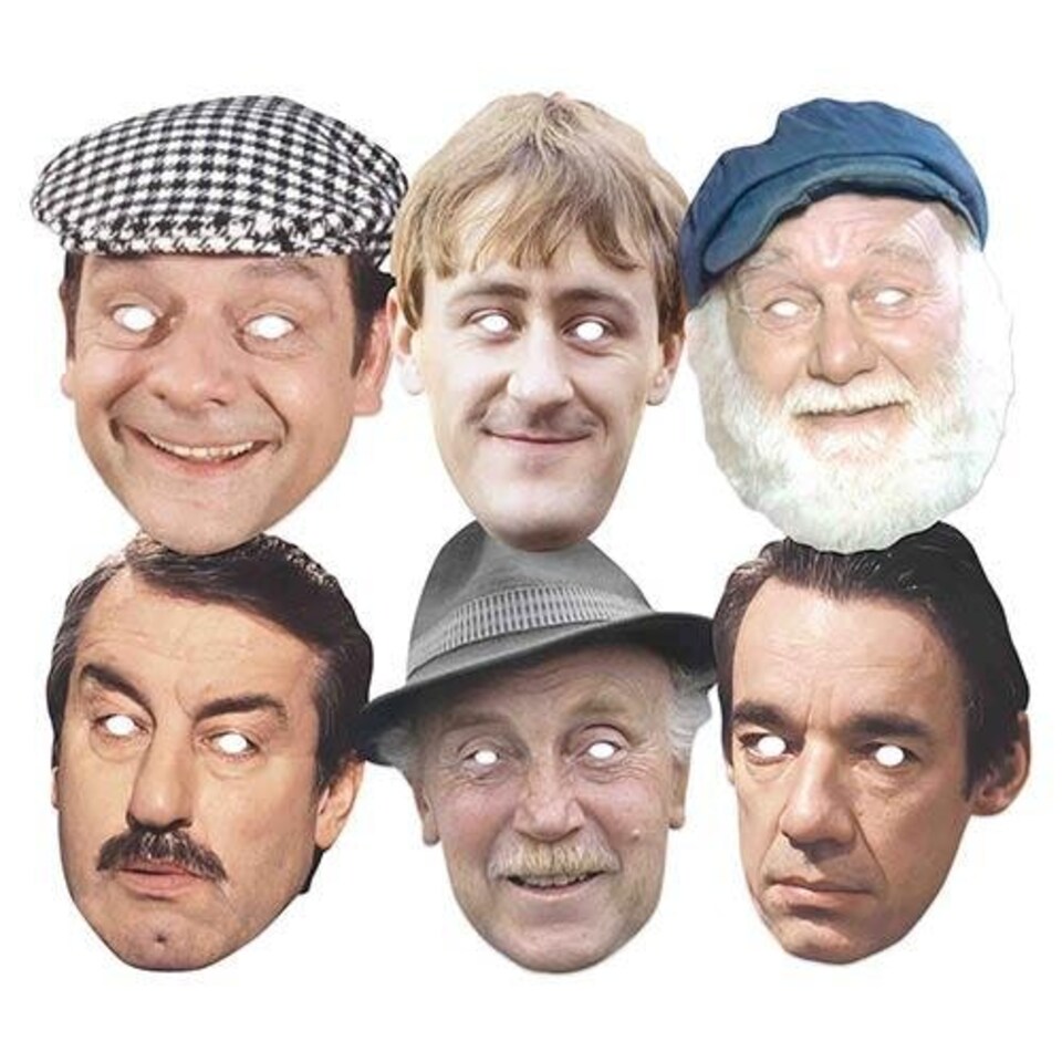 image 1 of Only Fools & Horses Party Cardboard Face Masks - Pack of 6