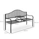 image 7 of Outsunny Outdoor Metal Frame 2 Seater Bench Patio Park Garden Seating Chair