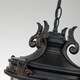 image 2 of Baltimore 1 Light Large Outdoor Ceiling Chain Lantern Weathered Bronze, E27