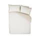 image 5 of Catherine Lansfield Oxford Pinstripe Reversible Duvet Cover Set Natural Cream | Natural | King