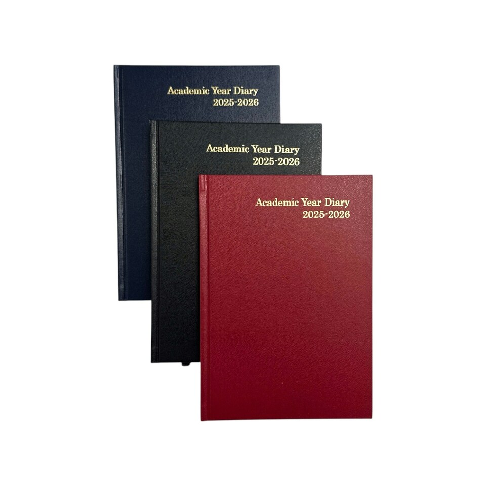 image 1 of Janrax 2025-2026 A5 Day Per Page Blue Academic Diary