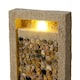 image 4 of Teamson Home Garden Outdoor Water Feature, Tall Waterfall Water Fountain, With Warm LED Lights, Layered Rock Design, River Rock