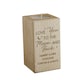 image 1 of Personalised Love You To The Moon Wooden Tealight Holder Brown