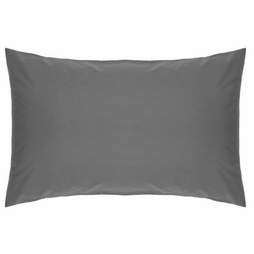 Belledorm Easycare Percale Housewife Pillowcase - Grey - One Size