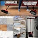image 7 of Long Handled Dustpan and Brush Set Upright Sweeping Broom with Built-In Bristle Cleaner