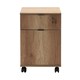 image 1 of Home Office Mobile Lockable Filing Cabinet - Tori Oak Brown