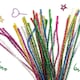 image 4 of Pack of 100 Assorted Glitter Chenille Stem Pipe Cleaners 0.6 x 30cm