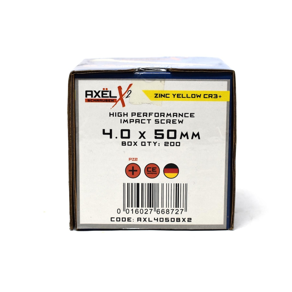 image 1 of Axel High Performance Woodscrews (Dia) 4.0mm (L) 50mm - Box of 200