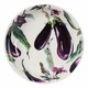 image 4 of Pasta Bowl: 1 x 23cm Emma Bridgewater Aubergine & Flowers Medium Pasta Bowl, Ceramic White