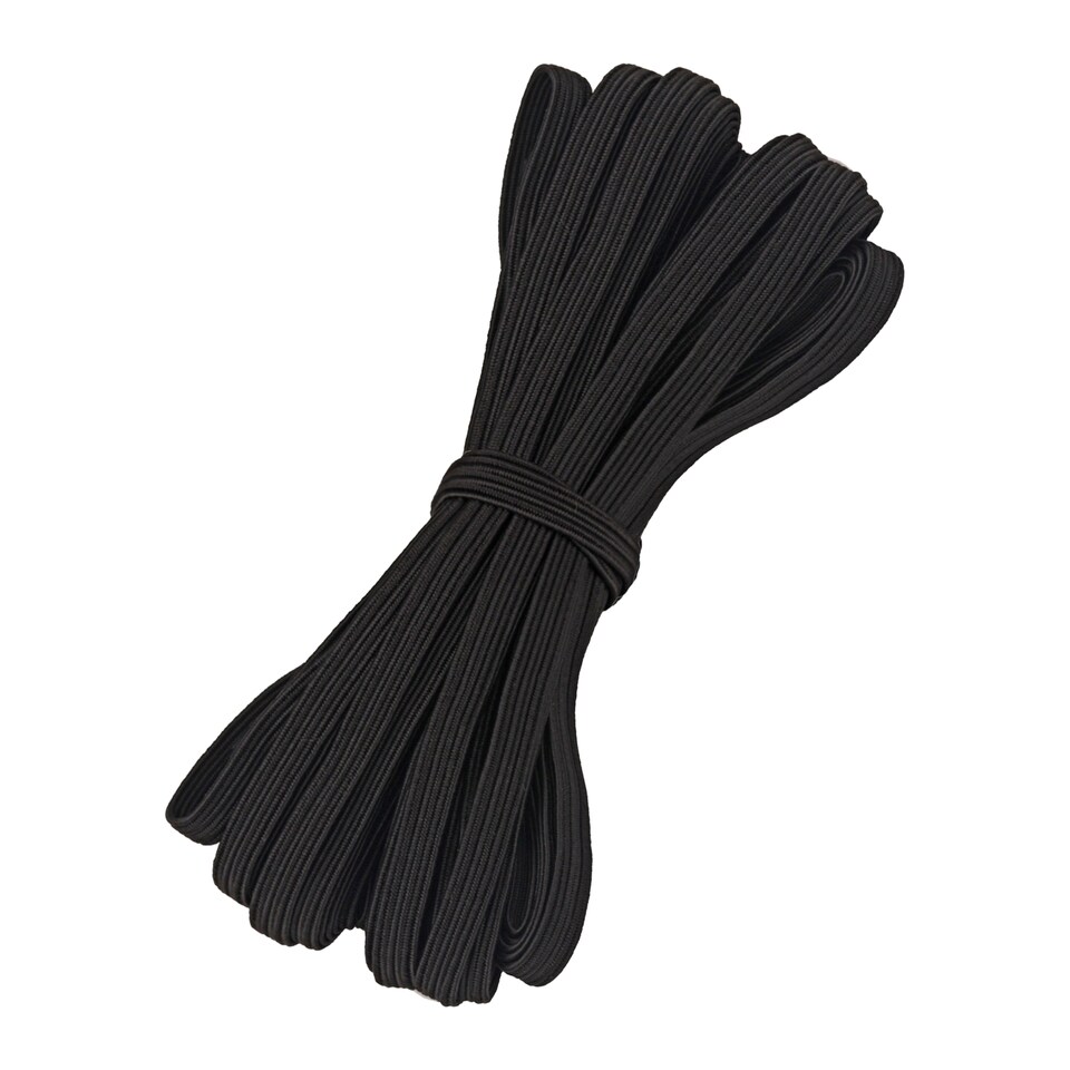 image 1 of 9mm Flat Elastic Ribbon, DIY Crafts Waistbands - 25 Metres