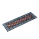 image 7 of Nicoman Rubber Elegant Blue Tile Narrow Doormat - 75x25cm