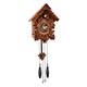 image 1 of Widdop Gifts Wooden Pitched Roof Cuckoo Clock