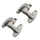 image 1 of 2 Pack Right Self Aligning Ball Joint Hinge Heavy Duty Locker Door Hatch | Silver