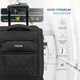image 9 of Flight Knight 45x36x20cm easyJet Underseat Carry On Non Priority Approved Hand Luggage Case - 2 Wheels - Ultra Lightweight Durable Soft Textile Cabin Suitcase Purple | Purple Mono | Cabin Bag