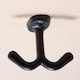 image 6 of Hammer & Tongs Double Ceiling Hook - W80mm x H60mm - Black