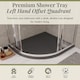 image 2 of Balterley Premium Shower Tray - Left Hand Offset Quadrant | Grey | Grey Slate | 1