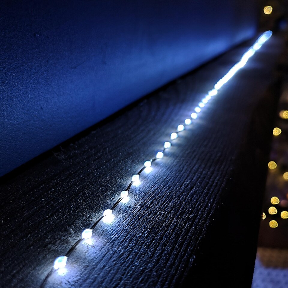 image 1 of 12.8m Compact MicroBrights Christmas Lights with 800 LEDs in White