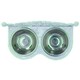 image 6 of Dog Puppy Cat Feeding Food Bowls Dishes Stainless Steel / Cast Iron White Stand White