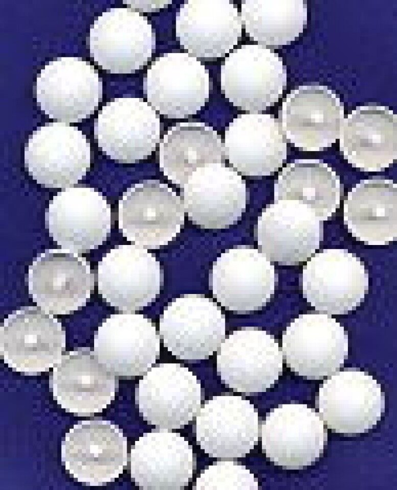 Hemline White Plastic Self Cover Buttons for Dressmaking - 22mm - per pack of 100