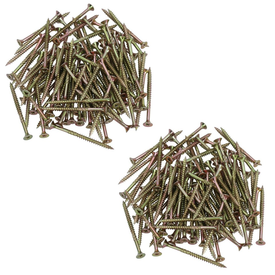 image 1 of Countersunk Wood Screws 5.0 x 70mm Serrated Edge Prevent Splitting PZ2 200pc