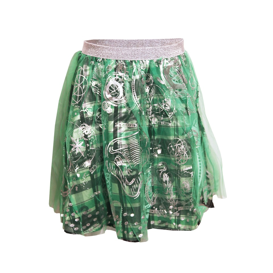 image 1 of Harry Potter Childrens/Kids Slytherin Costume Tutu Skirt - Green/Silver - 9-10 Years 9