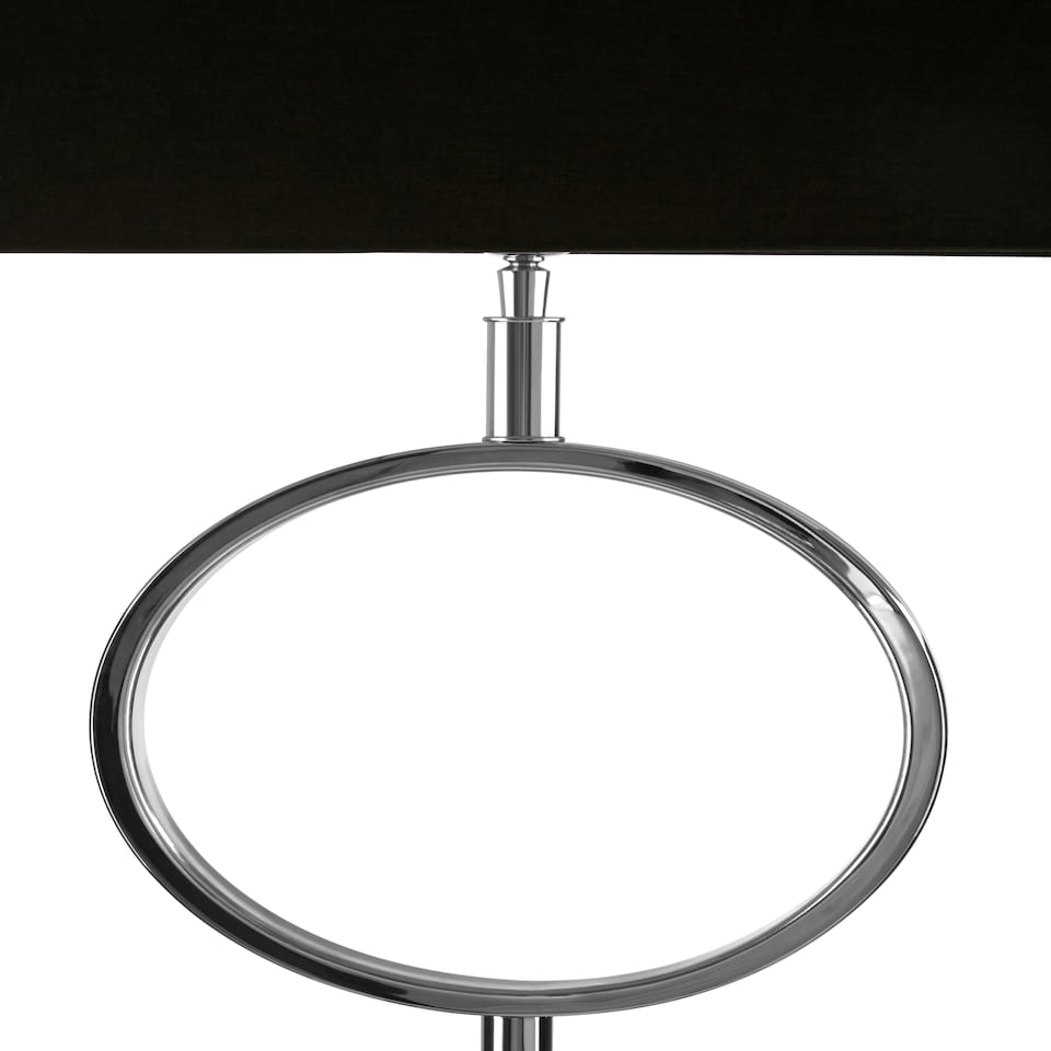 image 1 of Interiors by Premier Table Lamp with Stone Base Silver