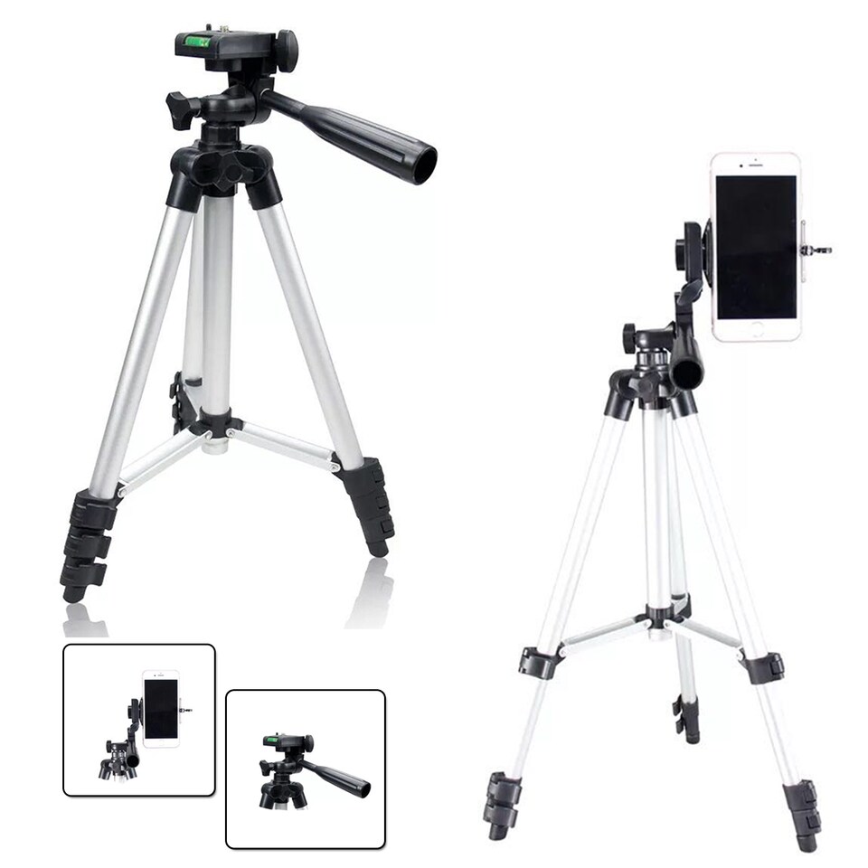 image 1 of Trimming Shop Camera Tripod Mini Universal Stand Support, Black Used