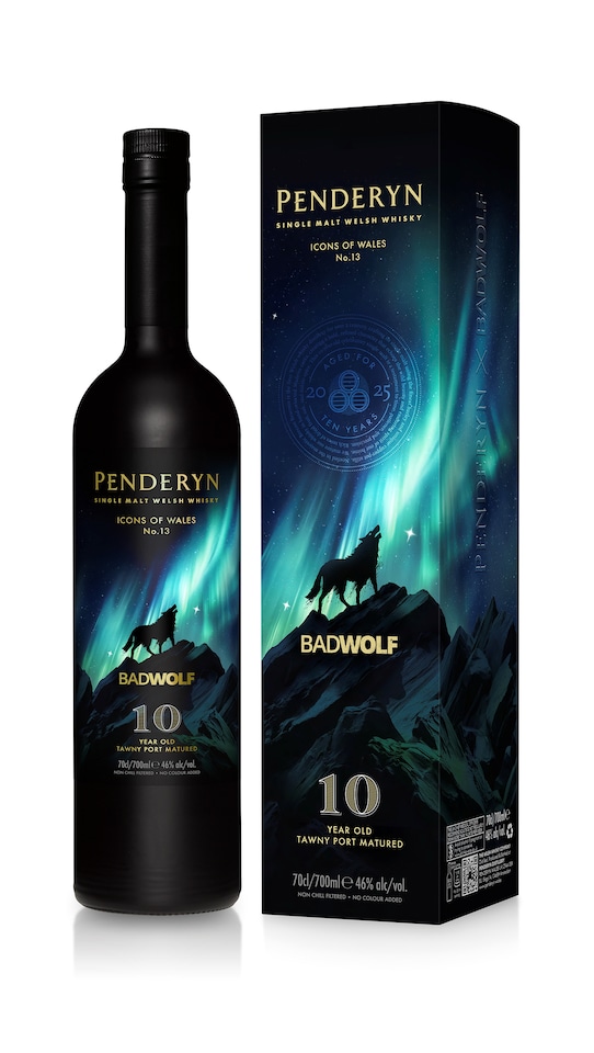image 1 of Penderyn - Icons Of Wales No. 13 - Bad Wolf Single Malt Welsh 10 year old Whisky