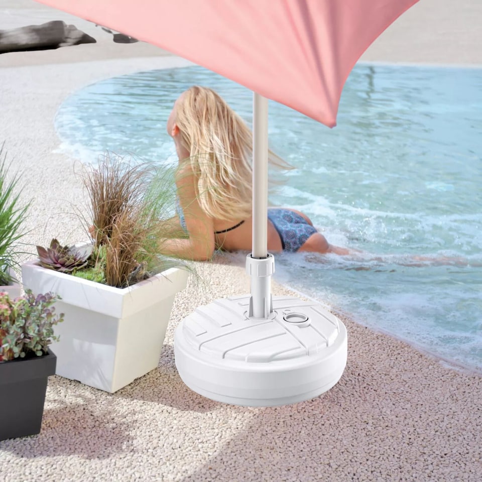 image 1 of Round Garden Umbrella Stand Holder | Multi | 1
