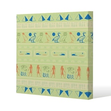 Hieroglyphic egyptian language symbols (Canvas Print) 114 x 114 x 4cm