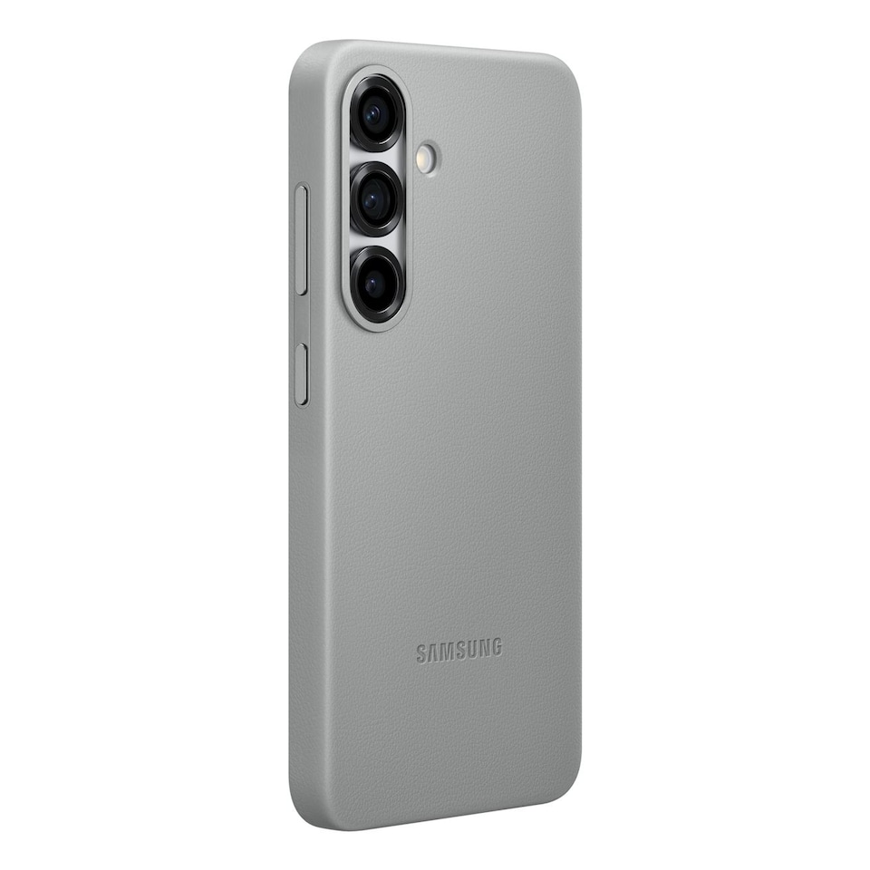 image 1 of Samsung Galaxy Kindsuit Faux Leather Case for Galaxy S25, Grey