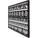 image 3 of Heiroglyphs on black (Picutre Frame) Grey | XL