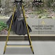 image 3 of Outsunny Hammock Chair w/ Stand, Hanging Chair w/ Cushion, Armrest Grey