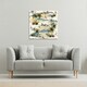 image 2 of Palm & Sailboats (Canvas Print) 77 x 77 x 4cm