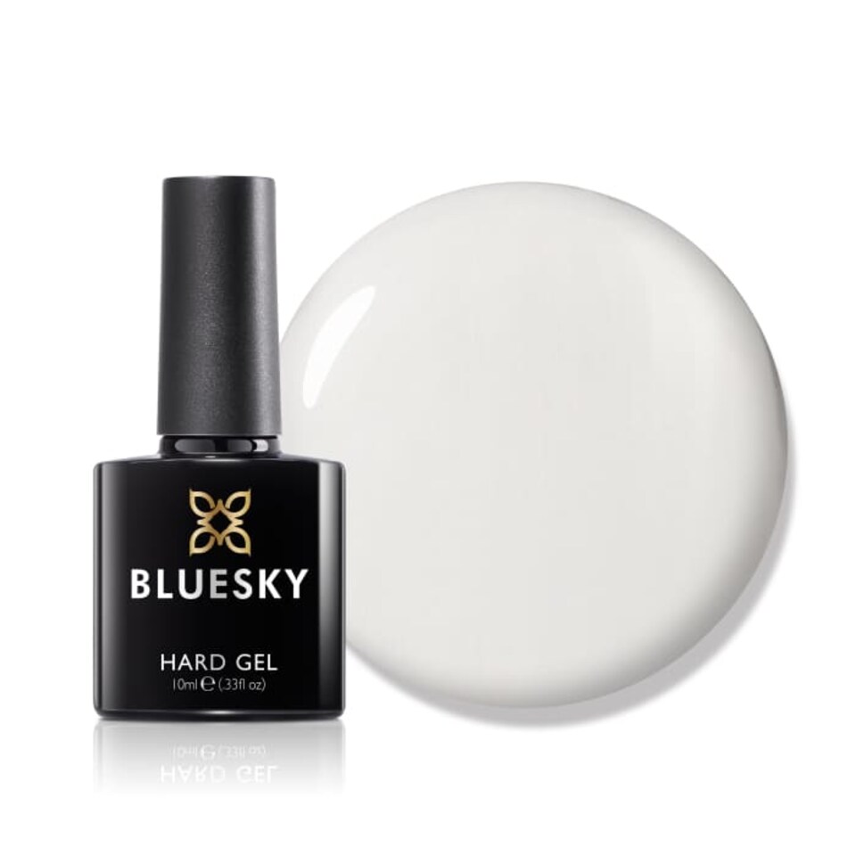 image 1 of Bluesky White Gel Polish - Hard Gel White 10ml | White