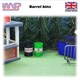 image 4 of Slot Car Scenery Track Side Black Rubbish Barrels x 5 WASP NEW