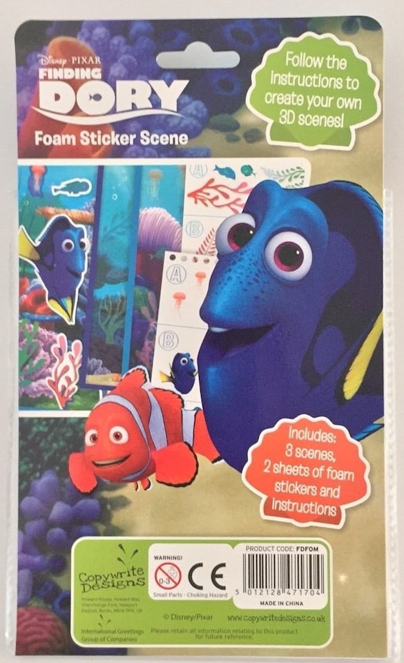 image 1 of Finding Dory Foam Sticker Scene