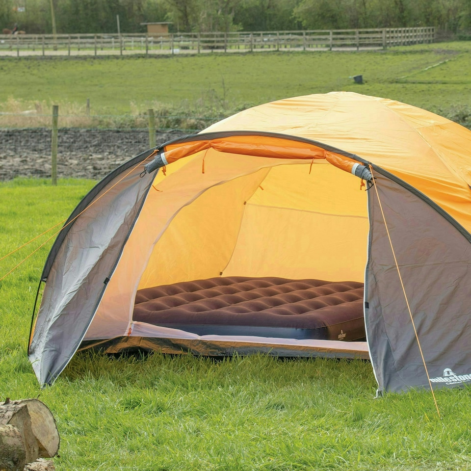 image 1 of Milestone Camping Double Flocked Airbed