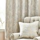 image 4 of Wylder Floral Jacquard Natural Eyelet Curtains 229 x 183cm