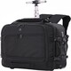 image 1 of Aerolite 45x36x20 Easyjet Maximum Size Backpack Trolley Bag With 2Wheels  Cabin Luggage Approved Extendable Handle Travel  Holdall Rucksack with10 Year Warranty Black