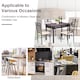 image 10 of COSTWAY 5PCS Dining Table & Chair Set Breakfast Bar Kitchen Furniture with Padded Seat