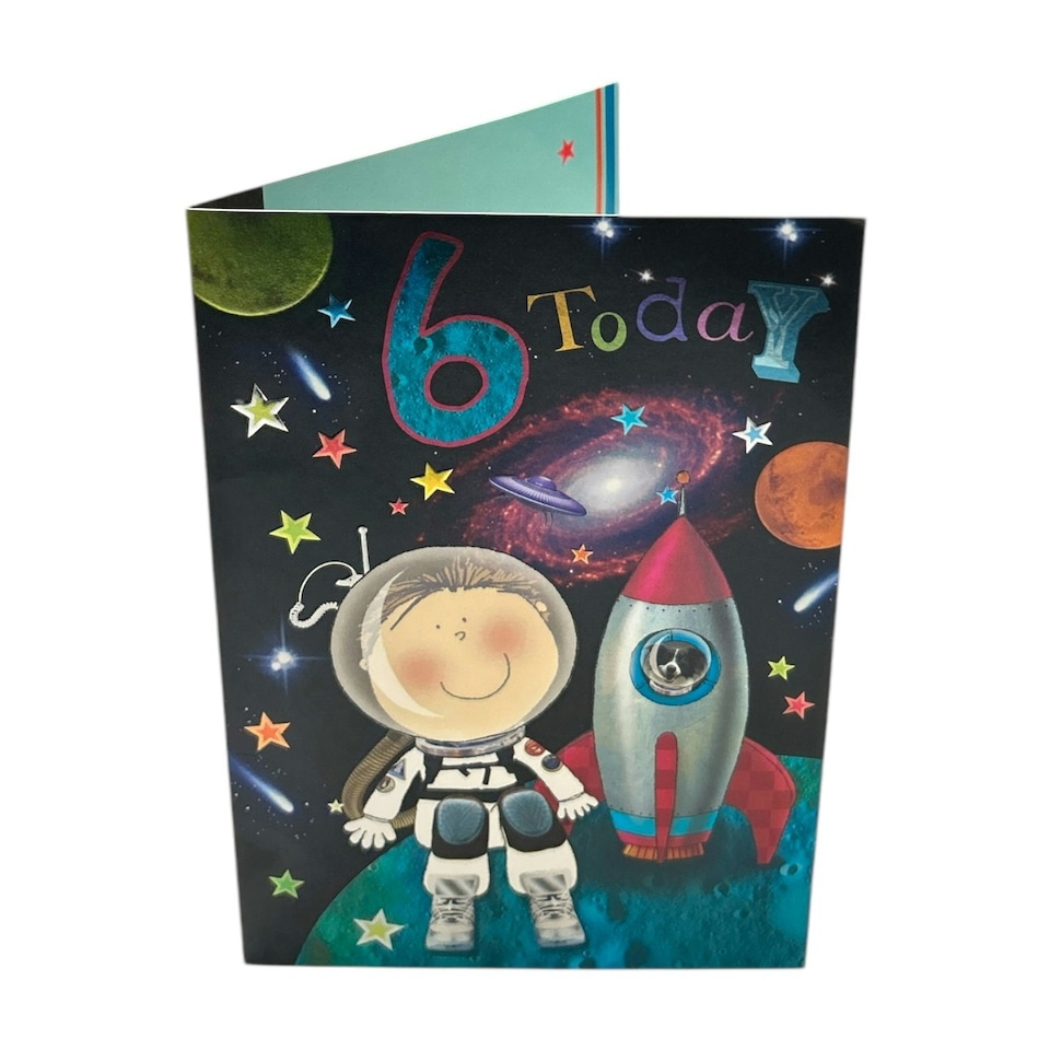 image 1 of Age 6 Male Juvenile Birthday Card