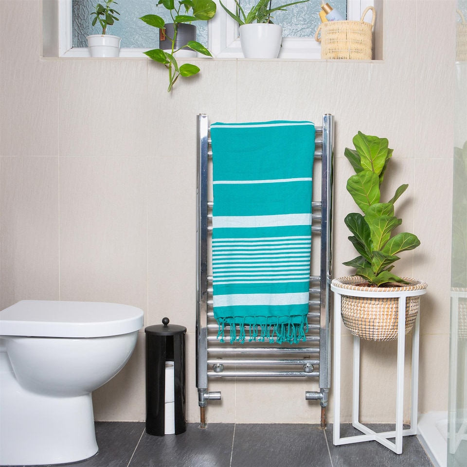 image 1 of Nicola Spring Deluxe Cotton Turkish Bath Towel - Turquoise | Green | Turquoise