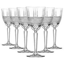RCR Crystal Brillante Wine Glasses - 290ml - Pack of 6